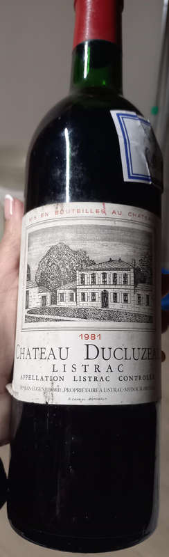 Chateau DeCluze Red wine from Bordeaux, France 1981 Vintage Collection