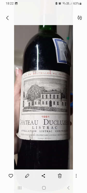 Exclusive Red Wine from Bordeaux, France  1981 Vintage