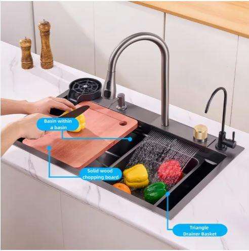 HOMZ LUXURY WATERFALL SINK