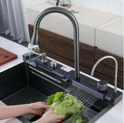 Waterfall Sink with LED