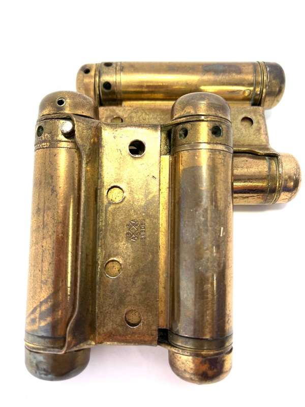 Vintage Bommer Double Action Spring Hinges - saloon hinges (Pair)