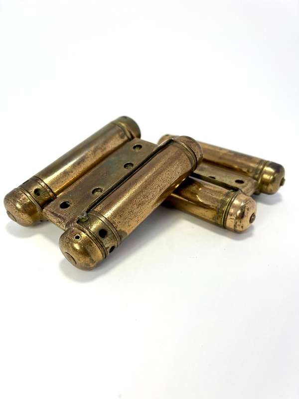 Vintage Bommer Double Action Spring Hinges - saloon hinges (Pair)