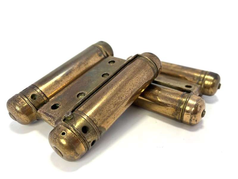 Vintage Bommer Double Action Spring Hinges - saloon hinges (Pair)