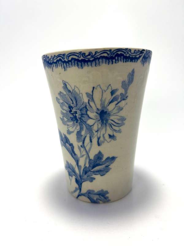 Early to Mid-Century Vintage Societe Ceramique Maastricht Water Tumbler  J.H. De la Rey Portrait &