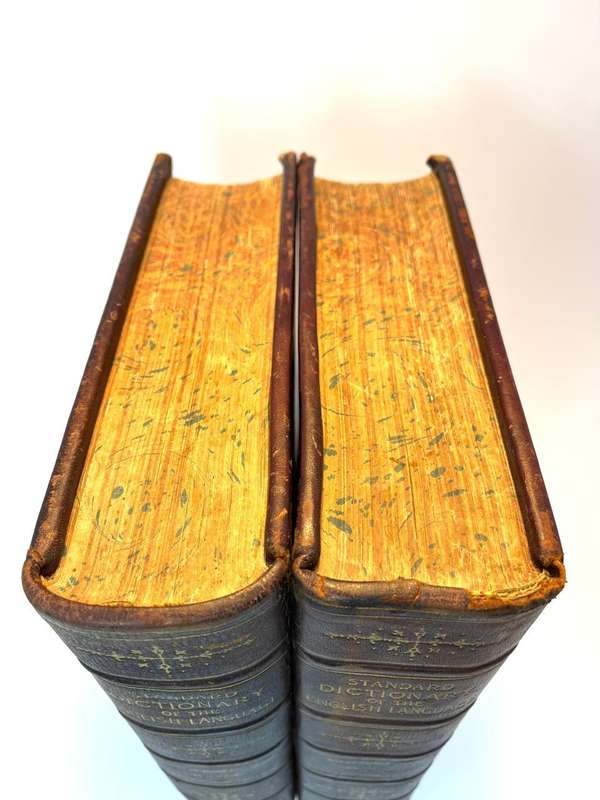 Antique 1899 Standard Dictionary of the English Language  Volumes 1 & 2 (Subscription Edition) | Fu