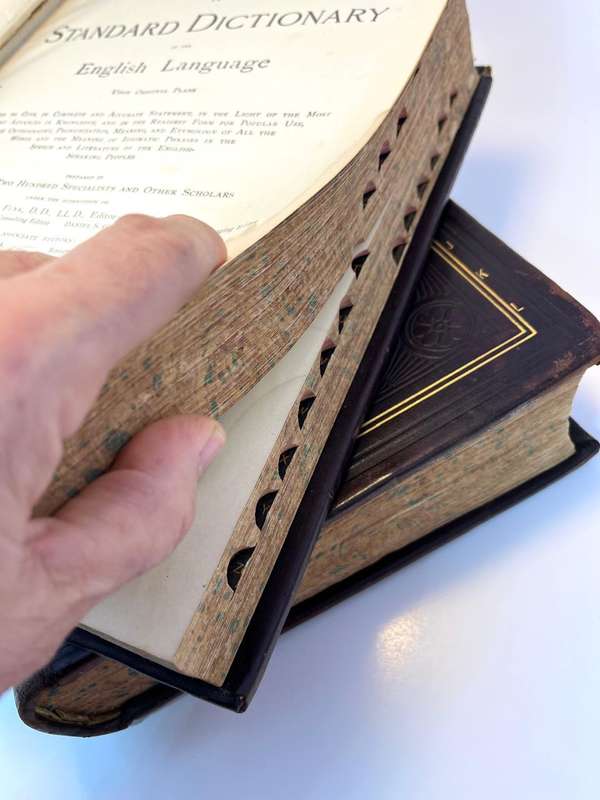 Antique 1899 Standard Dictionary of the English Language  Volumes 1 & 2 (Subscription Edition) | Fu