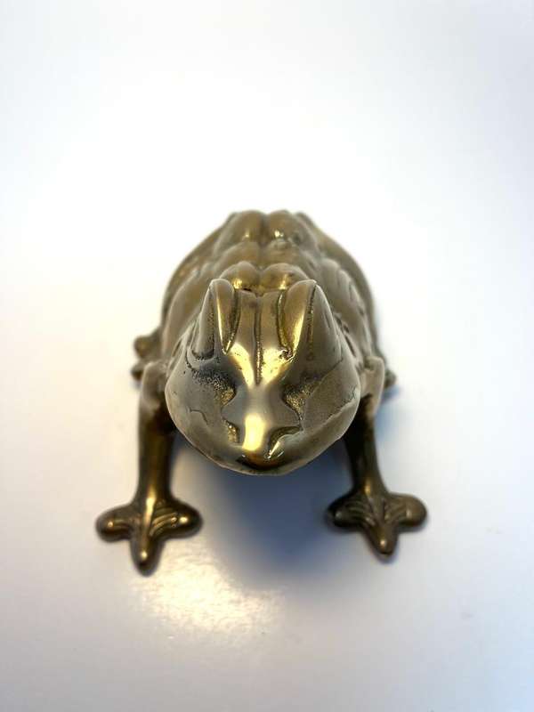 Vintage Heavy Frog / Toad Figurine  Garden, Planter, or Decor