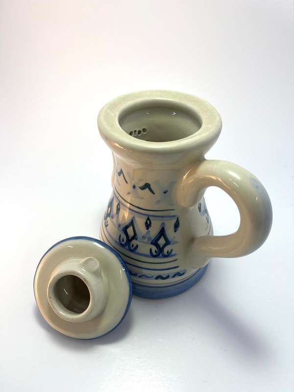Vintage 1950s Werlo Handpainted Ceramic Coffee Pot