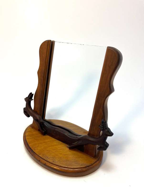 Vintage Wooden Springbok Slide-In Frame  130 x 150mm