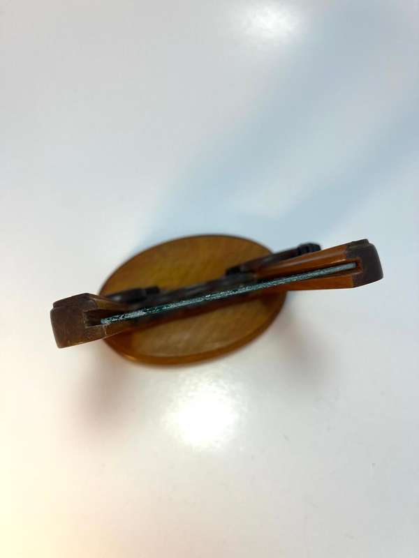 Vintage Wooden Springbok Slide-In Frame  130 x 150mm
