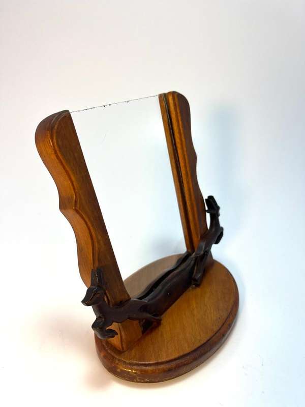 Vintage Wooden Springbok Slide-In Frame  130 x 150mm