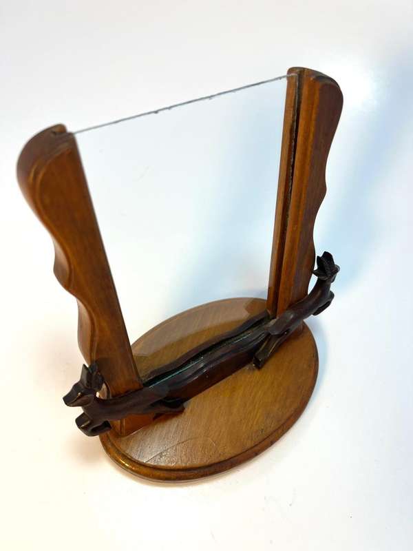 Vintage Wooden Springbok Slide-In Frame  130 x 150mm