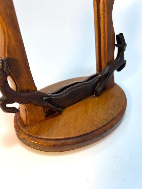 Vintage Wooden Springbok Slide-In Frame  130 x 150mm