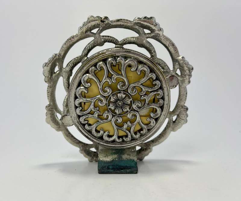 Vintage Quartz Table Clock with Diamanté