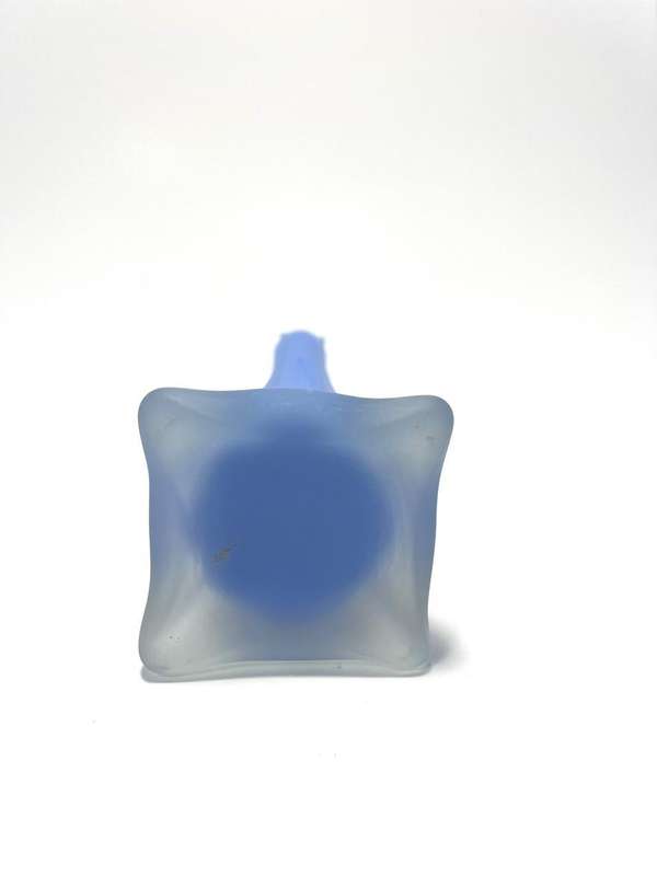  Vintage Slim Vases  1960s Retro Style Periwinkle clear, Yellow Dot, and Satin Blue Designs