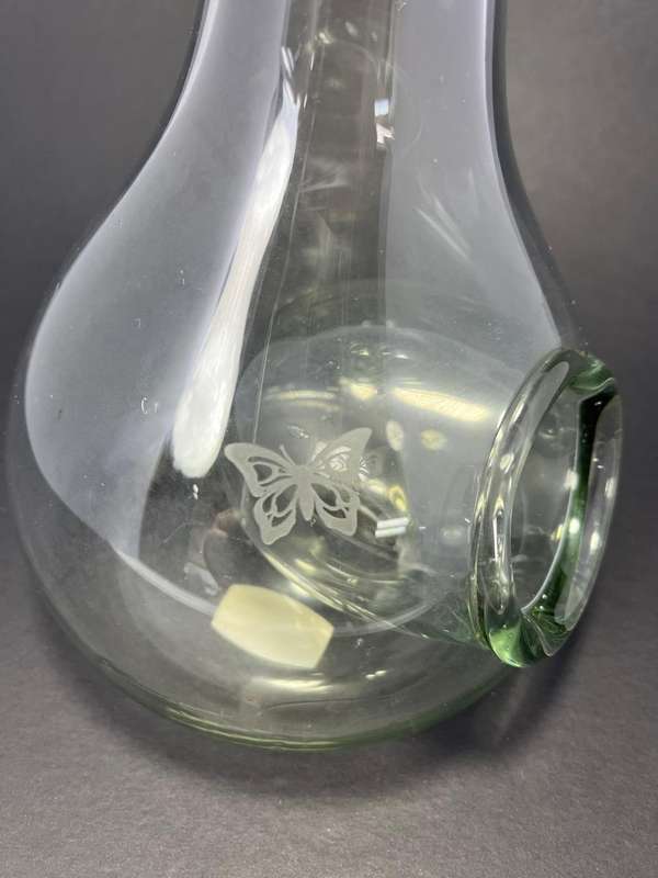 Ngwenya Handblown Wine Carafe (Jug) with Ice Pocket  140 x 240mm | Made in Swaziland