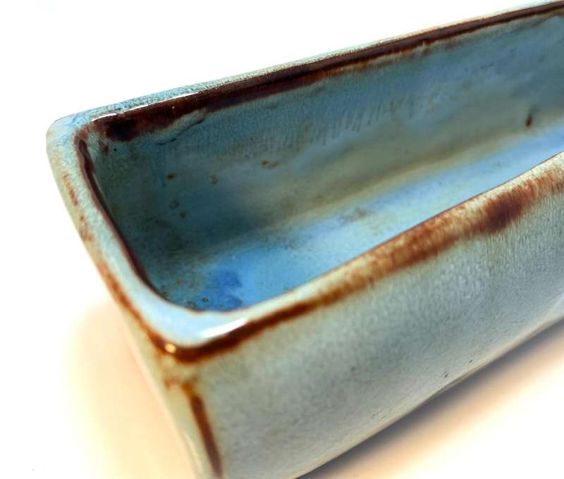 Vintage Linnware Bowl  Blue with a Hint of Green | Mid-Century South African Pottery