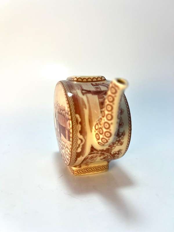 Vintage Staffordshire style Pottery Milk Jug  Farmland Scene