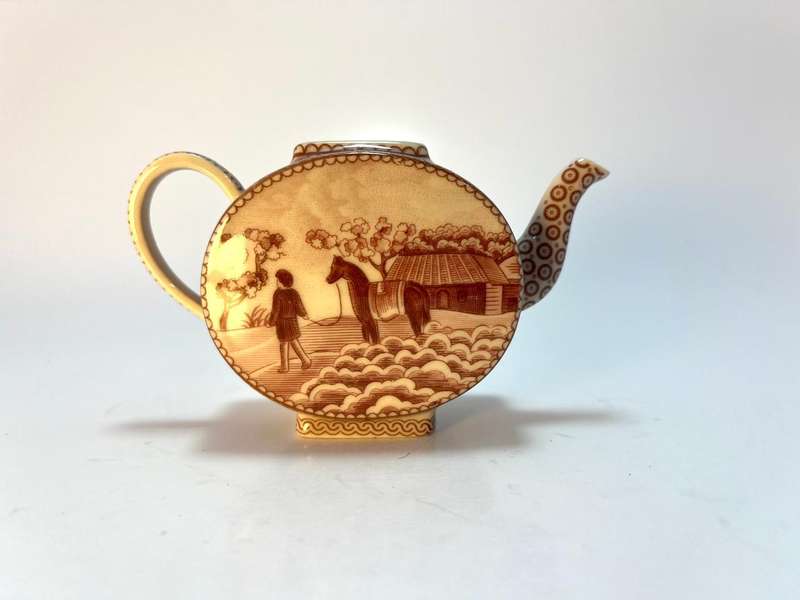 Vintage Staffordshire style Pottery Milk Jug  Farmland Scene