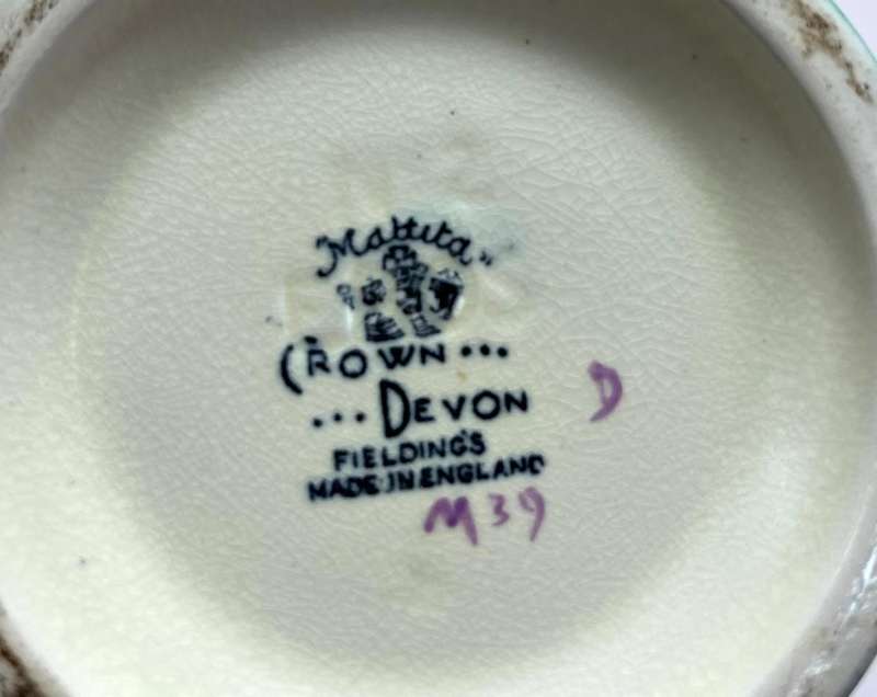 Crown Devon Jug  Fielding's "Mattita" | Circa 1939 | Rare Collector's Item