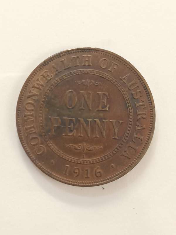 Rare coin - One Penny Australia 1916