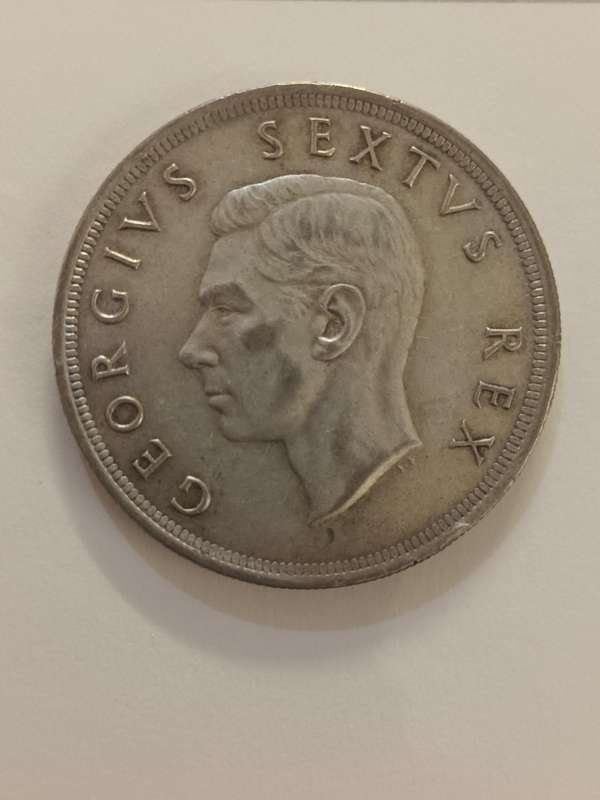 Rare coin - 5s 1652 -1952 ship coin - Rare South African ship coin