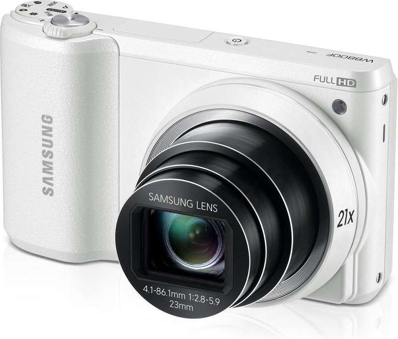 Samsung WB800F 16.3MP CMOS Smart WiFi Digital Camera with 21x Optical Zoom & 3.0" Touch Screen