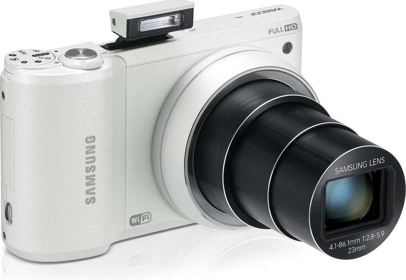 Samsung WB800F 16.3MP CMOS Smart WiFi Digital Camera with 21x Optical Zoom & 3.0" Touch Screen