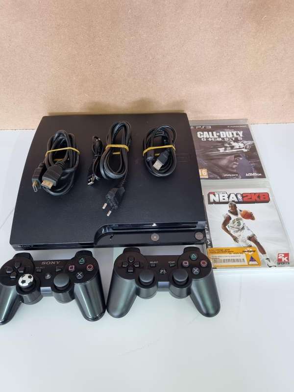 PlayStation 3 Slim (2x Controllers & 2x Games)