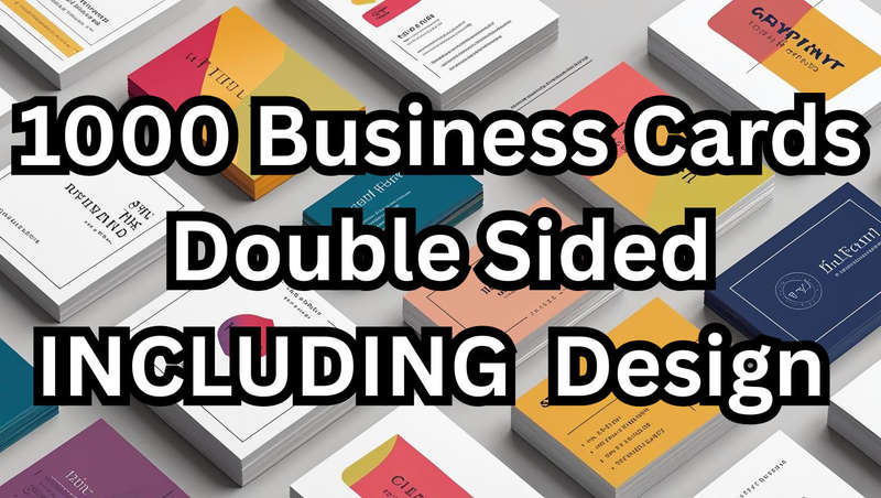 1000 Double Side Professional Business Cards