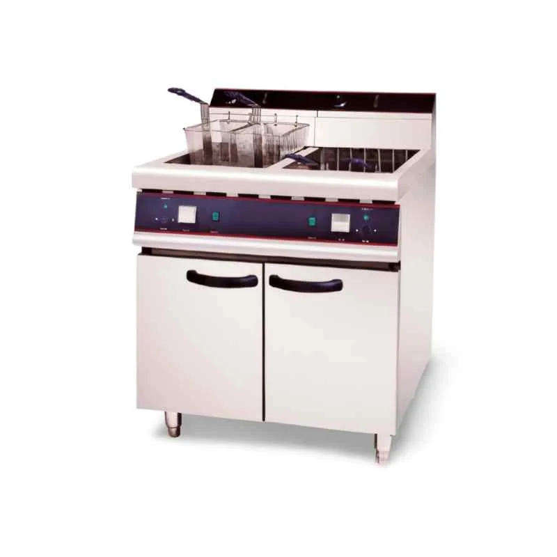 DOUBLE ELECTRIC FRYER WITH CABINET HEF 26