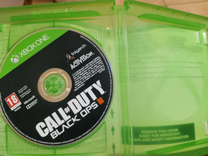 X Box one Game Call of Duty Black Ops 3