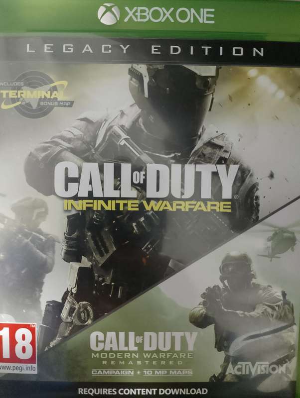 XBOX One Games-  Call of Duty Black Infinite Warfare Legacy Edition & Call of Duty Ghost X Box 360