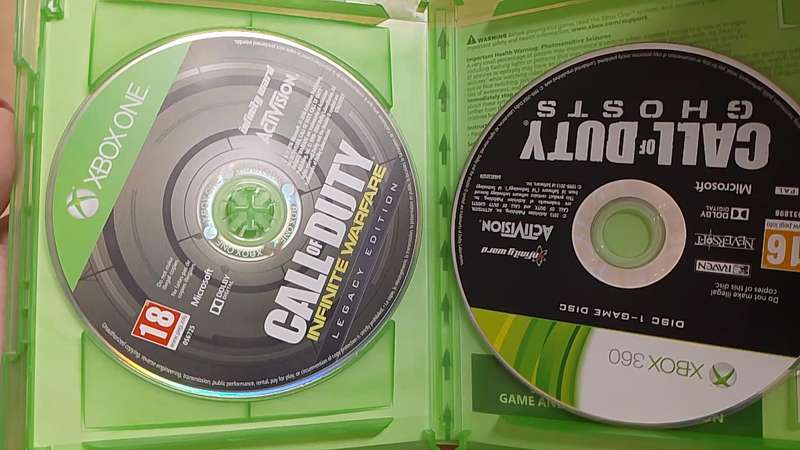 XBOX One Games-  Call of Duty Black Infinite Warfare Legacy Edition & Call of Duty Ghost X Box 360