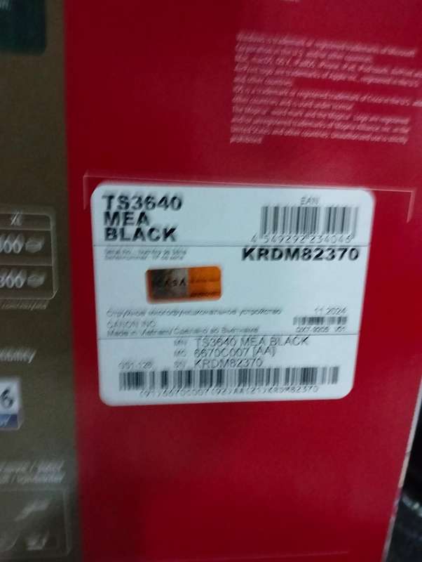 Canon PIXMA TS3640 - Inkjet Printer