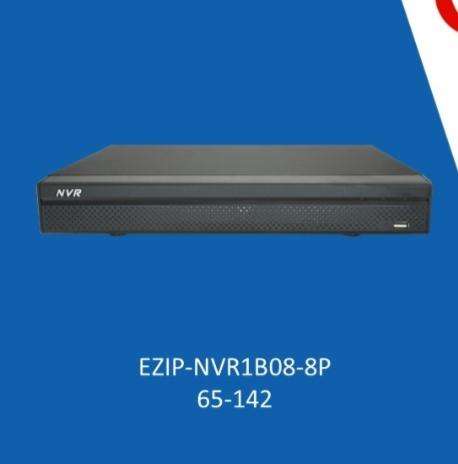 EZIP-NVR1B08-8P-65-142 ( 8 Channel PoE NVR Powered by DAHUA Technology