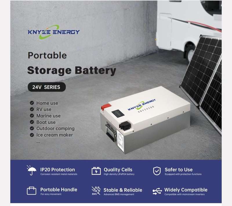 KNY 24100 - 25.6V 100Ah Lithium Portable Battery