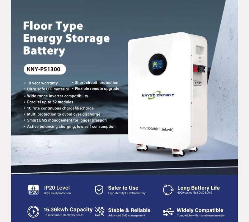 KNY-P51300-15.36 KWH FLOOR STANDING LITHIUM BATTERY