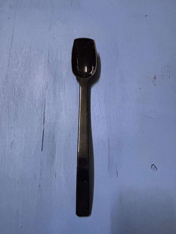 BUFFET SPOON PERFORATED - 300mm (BLACK)
