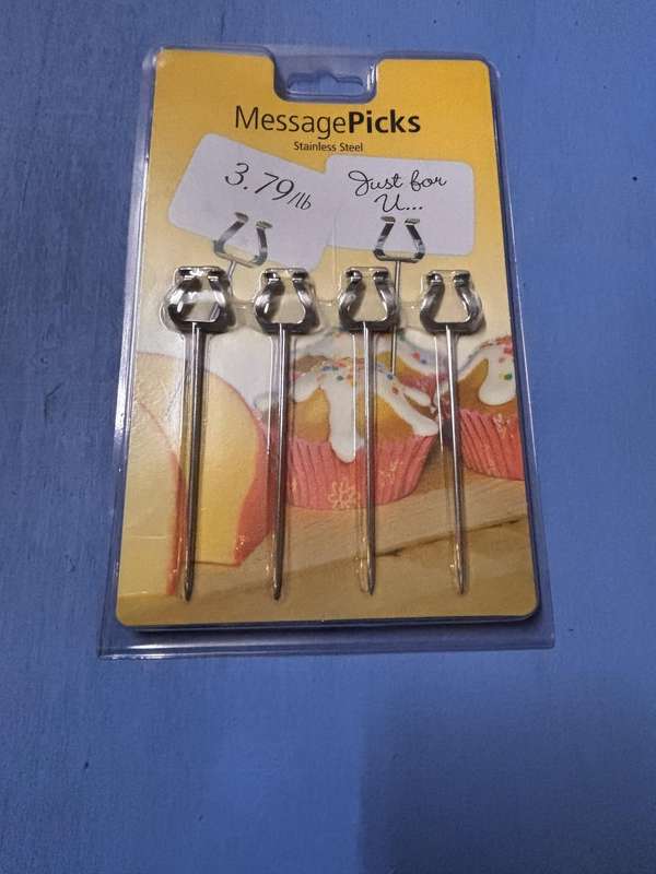 MESSAGE PICK STAINLESS STEEL