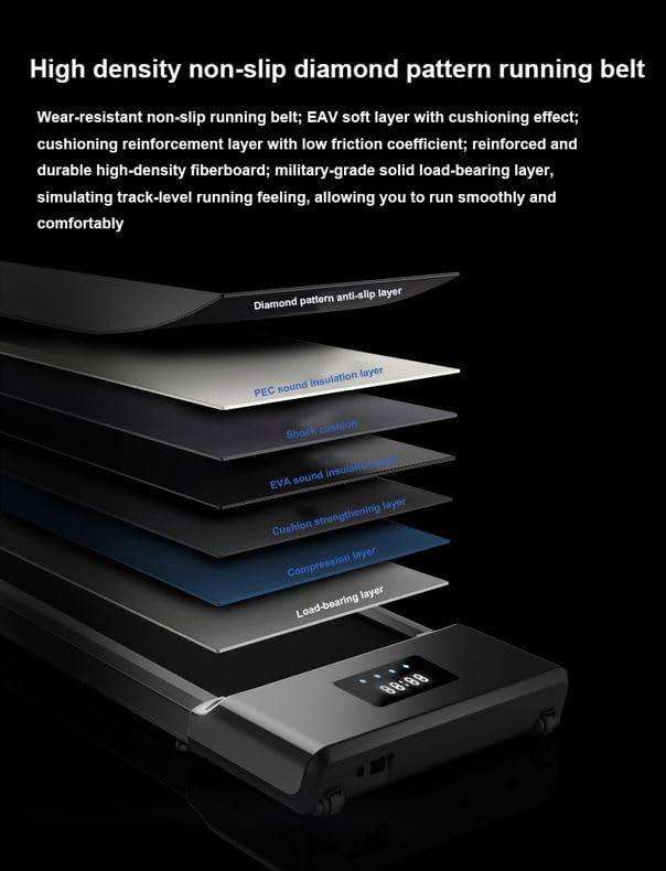 SPORTINO  Walkingpad Portable Treadmill Bluetooth with Fitness App Compatibility and handlebar RUN!
