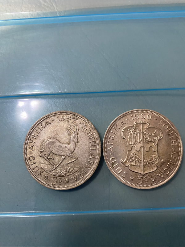 2 Silwer  South African coins