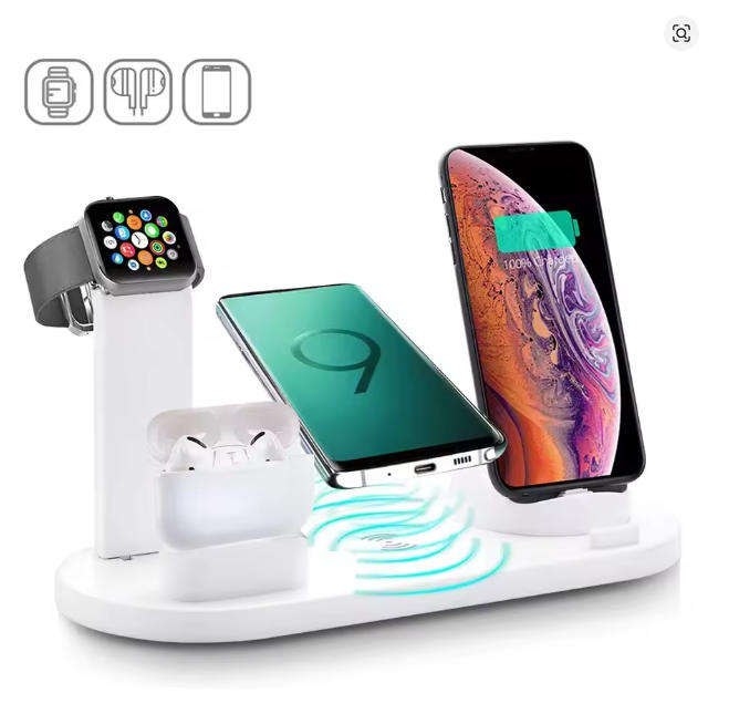 7-in-1 Wireless Charging Dock  Fast Charger for iPhone, Apple Watch & AirPods