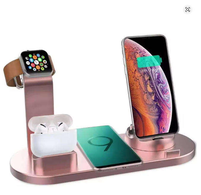 7-in-1 Wireless Charging Dock  Fast Charger for iPhone, Apple Watch & AirPods