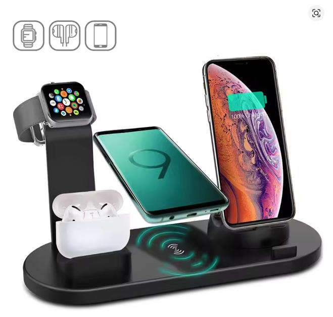 7-in-1 Wireless Charging Dock  Fast Charger for iPhone, Apple Watch & AirPods