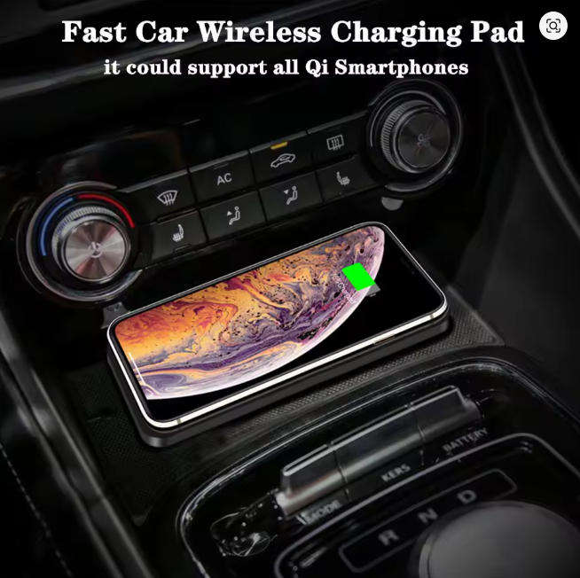Fast Wireless Car & Desk Charger  Compatible with iPhone 15/14 Pro Max, Samsung S23, Xiaomi & Huawe