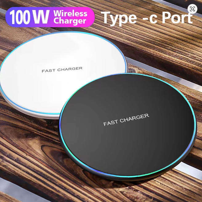 100W Fast Wireless Charger Pad  For iPhone, Samsung, Xiaomi & More
