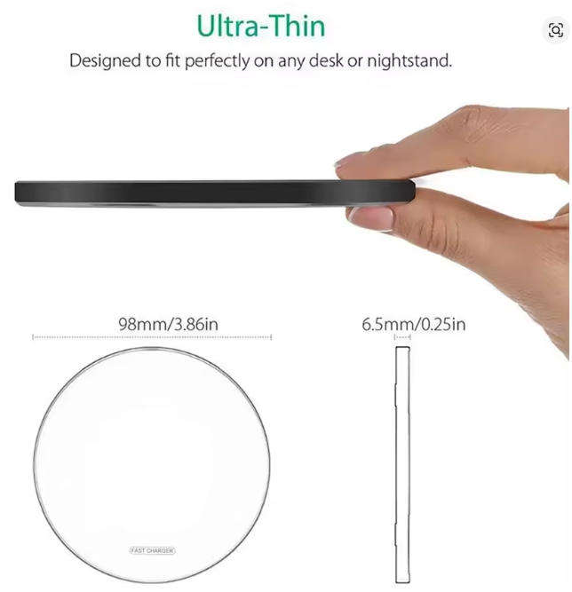100W Fast Wireless Charger Pad  For iPhone, Samsung, Xiaomi & More