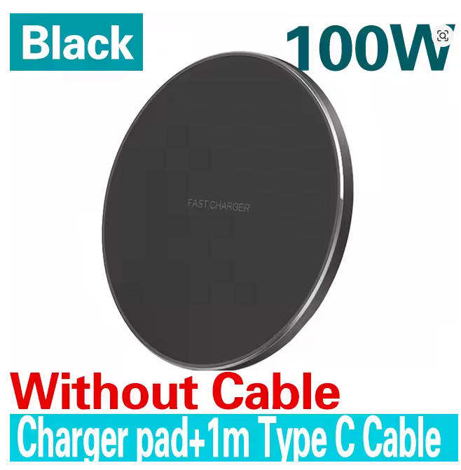 100W Fast Wireless Charger Pad  For iPhone, Samsung, Xiaomi & More