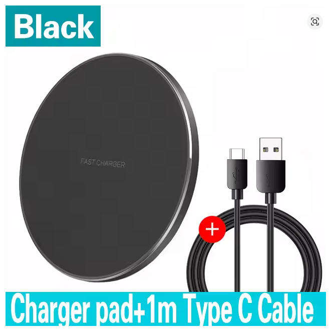 100W Fast Wireless Charger Pad  For iPhone, Samsung, Xiaomi & More